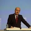 Phó Thủ tướng Thổ Nhĩ Kỳ Numan Kurtulmus phát biểu tại một hội nghị ở Istanbul ngày 10/7 vừa qua. (Ảnh: THX/TTXVN)