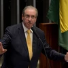 Cựu Chủ tịch Hạ viện Eduardo Cunha phát biểu tại phiên họp ở Brasilia ngày 12/9. (Ảnh: AFP/TTXVN)