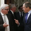 Ngoại trưởng Nga Sergei Lavrov và người đồng cấp Đức Frank-Walter Steinmeier. (Nguồn: Reuters) 