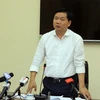 Bí thư Thành ủy Thành phố Hồ Chí Minh Đinh La Thăng phát biểu tại buổi họp. (Ảnh: Phương Vy/TTXVN)