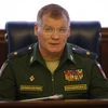 Phát ngôn viên Bộ Quốc phòng Nga, Thiếu tướng Igor Konashenkov. (Anh: EPA/TTXVN)