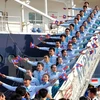 Đại biểu thanh niên các nước Đông Nam Á và Nhật Bản đến Việt Nam năm 2015. (Ảnh: An Hiếu/TTXVN)