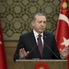Tổng thống Thổ Nhĩ Kỳ Recep Tayyip Erdogan phát biểu trước các nhà lãnh đạo địa phương ở Ankara ngày 1/12 vừa qua. (Ảnh: AP/TTXVN)