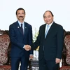 Thủ tướng Nguyễn Xuân Phúc tiếp ông Sultan Ahmed bin Sulayem, Chủ tịch Tập đoàn DP World của Các Tiểu vương quốc Arập Thống nhất (UAE). (Ảnh: Thống Nhất/TTXVN)