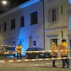 Cảnh sát điều tra tại hiện trường vụ xả súng tại Zurich. (Ảnh: AFP/TTXVN)
