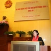 Chủ tịch Quốc hội Nguyễn Thị Kim Ngân phát biểu. (Ảnh: Doãn Tấn/TTXVN)
