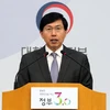 Phát ngôn viên Bộ Ngoại giao Hàn Quốc Cho June-hyuck. (Ảnh: EPA/TTXVN)