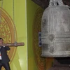 Chuông chùa Viên Minh được công nhận bảo vật Quốc gia. (Ảnh: Quân Trang/TTXVN)