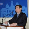 Chủ tịch Ủy ban Nhân dân Thành phố Hồ Chí Minh Nguyễn Thành Phong. (Ảnh: Thanh Vũ/TTXVN)