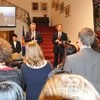 Chủ tịch Nhóm nghị sỹ hữu nghị châu Âu Jan Zahradil phát biểu tại cuộc gặp mặt. (Ảnh: Kim Chung/Vietnam+)