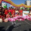 Đoàn Việt Nam tham gia Lễ hội Carnival ở Cộng hòa Cyprus. (Ảnh: Cộng tác viên tại Cộng hòa Cyprus)