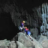 Hang Tối có chiều dài 5.258m thuộc Di sản Thiên nhiên thế giới Vườn Quốc gia Phong Nha-Kẻ Bàng, Quảng Bình. (Ảnh: Minh Đức/TTXVN)