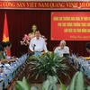 Phó Thủ tướng Trương Hòa Bình chủ trì buổi làm việc với lãnh đạo tỉnh Đồng Nai. (Ảnh: Sỹ Tuyên/TTXVN)