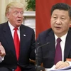 Chủ tịch Trung Quốc Tập Cận Bình với Tổng thống Mỹ Donald Trump. (Nguồn: worldtvnews.co)