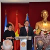 Chủ tịch IGF Dorel Cosma, phát biểu tại lễ khai mạc phiên họp ngày 31/3 tại Paris. (Ảnh: Bích Hà/Vietnam+)