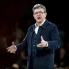 Ứng cử viên Jean-Luc Melenchon trong chiến dịch vận động tranh cử ở Rennes, miền Tây Pháp ngày 26/3 vừa qua. (Ảnh: AFP/TTXVN)