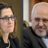 Bộ trưởng Ngoại giao Iran Mohammad Javad Zarif và người đồng cấp Canada Chrystia Freeland. (Nguồn:en.isna.ir)