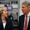 Thủ tướng Theresa May và Bộ trưởng Tài chính Philip Hammond. (Nguồn: Getty Images)