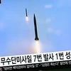 Một vụ phóng tên lửa của Triều Tiên. (Ảnh: EPA/TTXVN)