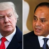 Tổng thống Ai Cập Abdel Fattah al-Sisi và Tổng thống Mỹ Donald Trump. (Nguồn: Reuters)