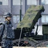 Tên lửa Patriot PAC-3 được triển khai ở Bộ quốc phòng Nhật Bản. (Nguồn: AP)