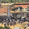 Các nhóm tù nhân xung đột tại nhà tù ở Alcacuz, Natal, Brazil ngày 19/1 vừa qua. (Ảnh: EPA/TTXVN)