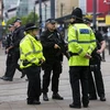 Cảnh sát Anh tăng cường an ninh tại Manchester ngày 28/5 vừa qua. (Ảnh: AFP/TTXVN)