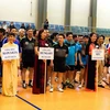Các vận động viện tại mùa giải năm 2016. (Ảnh: Nguyễn Văn Tín/Vietnam+)