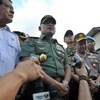 Tư lệnh lực lượng quốc phòng Indonesia, Tướng Gatot Nurmantyo - thứ 2 bên trái. (Ảnh: EPA/TTXVN)