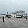 Máy bay Boeing B787 của Hãng Qatar Airways. (Ảnh: AFP/TTXVN)