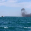 Tàu cao tốc của hải quân Iran tham gia một cuộc tập trận. (Ảnh: AFP/TTXVN)