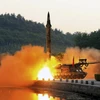 Một vụ thử tên lửa đạn đạo của Triều Tiên. (Ảnh: EPA/TTXVN) 