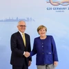 Thủ tướng Australia Malcolm Turnbull đã gặp Thủ tướng Đức Angela Merkel. (Ảnh: EPA/TTXVN)