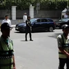 Cảnh sát Ai Cập tăng cường an ninh. (Ảnh: AFP/TTXVN)