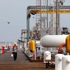 Cơ sở lọc dầu trên đảo Khark, vùng Vịnh. (Ảnh: AFP/TTXVN)