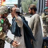 Binh sỹ Afghanistan kiểm tra tại một chốt kiểm soát an ninh ở Kandahar, Afghanistan ngày 19/8 vừa qua. (Ảnh: EPA/TTXN)