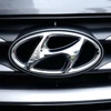 Logo của hãng xe Hyundai. (Ảnh: EPA/TTXVN)