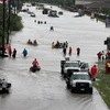 Ngập lụt ở Houston ngày 29/8. (Ảnh: AFP/TTXVN)