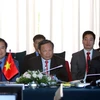 Đoàn đại biểu Việt Nam tham dự hội nghị. (Ảnh: Thanh Vũ/TTXVN)