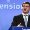 Phó Chủ tịch Ủy ban châu Âu Valdis Dombrovskis. (Ảnh: EPA/TTXVN)