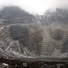 Quang cảnh khu mỏ Grasberg ở Papua, Indonesia. (Ảnh: AFP/TTXVN)