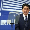 Thủ tướng Nhật Bản Shinzo Abe tại cuộc họp báo ở Tokyo ngày 23/10 vừa qua. (Ảnh: THX/TTXVN) 