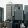 Trung tâm tài chính London gồm văn phòng của các ngân hàng HSBC, Citigroup, JPMorgan Chase, Barclays ... (Ảnh: AFP/TTXVN)