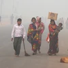 Khói bụi ô nhiễm bao phủ New Delhi, Ấn Độ ngày 9/11. (Ảnh: AFP/TTXVN)