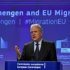 Ủy viên châu Âu phụ trách vấn đề người dư cư Dimitris Avramopoulos. (Ảnh: AFP/TTXVN)