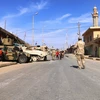 Binh sỹ Iraq trong chiến dịch truy quét IS tại khu vực thành phố Rawa, gần biên giới với Syria, ngày 18/11 vừa qua.(Ảnh: THX/TTXVN)