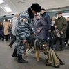 Cảnh sát Nga thắt chặt an ninh. (Ảnh: EPA/TTXVN)
