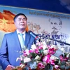 Đại sứ Việt Nam tại Đức Đoàn Xuân Hưng phát biểu tại lễ kỷ niệm. (Ảnh: Phạm Văn Thắng/TTXVN)