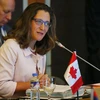 Ngoại trưởng Canada Chrystia Freeland. (Ảnh: AFP/TTXVN)