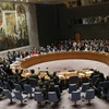 Toàn cảnh một phiên họp của Hội đồng Bảo an Liên hợp quốc ở New York của Mỹ. (Ảnh: AFP/TTXVN)